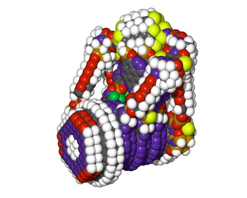 Nanomáquina ensambladora molecular (simulación por computador) Drexler 